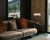 20" Black And Brown Wood And Metal Two Light USB Table Lamp With Beige And Black Shade