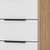 18" White and Natural Five Drawer Standard Chest
