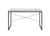 47" Antiqued White and Black Writing Desk