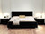 Black Wood Queen Bed Frame