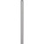 61" Chrome Tray Table Floor Lamp With White Square Shade