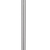61" Chrome Tray Table Floor Lamp With White Square Shade