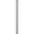 61" Chrome Tray Table Floor Lamp With White Square Shade
