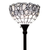 72" Brown Traditional Shaped Floor Lamp With Brown Stained Glass Bowl Shade