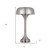 22" Nickel Metal Two Light Usb Table Lamp With Nickel Dome Shade