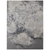8' X 10' Ivory Black and Gray Abstract Area Rug