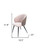 Cream and Black Upholstered Fabric Wing Back Dining Arm Chair