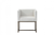 White Antique Velvet Brass Dining Chair