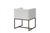 White Antique Velvet Brass Dining Chair