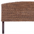 Brown Natural and Rustic Woven Banana Leaf Curved Queen Size Headboard