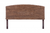 Brown Natural and Rustic Woven Banana Leaf Curved Queen Size Headboard