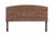 Brown Natural and Rustic Woven Banana Leaf Curved Queen Size Headboard