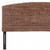 Brown Natural and Rustic Woven Banana Leaf Curved Queen Size Headboard