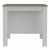White and Brown 41" Kitchen Island With Storage