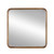32" Brown Square Wood Framed Accent Mirror
