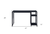 47" Black Writing Desk