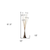 62" Yellow 16 LED Novelty Floor Lamp With White