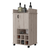 Light Gray Rolling Bar Cart With Wine Storage