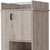 Light Gray Rolling Bar Cart With Wine Storage