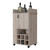 Light Gray Rolling Bar Cart With Wine Storage