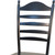Black Wood Ladder Back Dining Side Chair