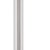 60" Chrome Two Light Traditional Shaped Floor Lamp With White Rectangular Shade