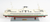 11" Brown and White Washington Ferry Boat Hand Painted Decorative Boat