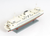 11" Brown and White Washington Ferry Boat Hand Painted Decorative Boat