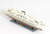 11" Brown and White Washington Ferry Boat Hand Painted Decorative Boat