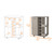 Light Gray Rolling Bar Cart With Wine Storage