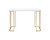 48" White and Gold Writing Desk
