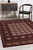 3’ x 8’ Red Eclectic Geometric Pattern Runner Rug