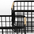 Set Of Two Black Metal Baskets