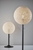 24" Antiqued Bronze Metal Candlestick Table Lamp With Off White Globe Shade