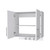 26" White Accent Cabinet With One Shelf