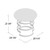 21" Champagne Glass And Iron Round End Table