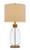 26" Brown Mason Jar Table Lamp With Brown Drum Shade