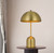 20" Antiqued Brass Metal Novelty Desk Lamp With Antiqued Brass Dome Shade