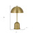 20" Antiqued Brass Metal Novelty Desk Lamp With Antiqued Brass Dome Shade