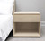 24" Natural Solid Wood Ribbed Texture One Drawer Nightstand