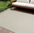 10' X 14' Ivory And Silver Indoor Outdoor Area Rug