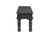 58" Black Floral Distressed Solid Wood Dining Bench