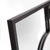 24" Graphite Metal Square Framed Accent Mirror