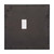 24" Graphite Metal Square Framed Accent Mirror