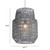 Gray Night Sky Zig Zag Ceiling Lamp