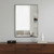36" Gunmetal Metal Framed Accent Mirror
