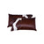 12" X 20" X 5" Chocolate And White Cowhide Pillow 2 Pack