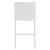 Set of Two 24" White And Silver Steel Low Back Counter Height Bar Chairs