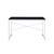 47" Black and Silver Writing Desk