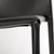 Set of Two Black Upholstered Faux Leather Dining Side Chairs